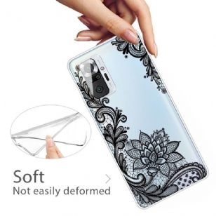 Coque Xiaomi Redmi Note 10 Pro fleur dentelle