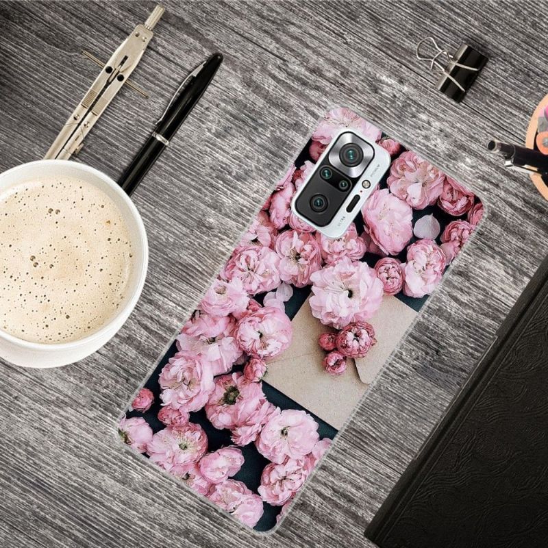 Coque Xiaomi Redmi Note 10 Pro Fleur ROSE