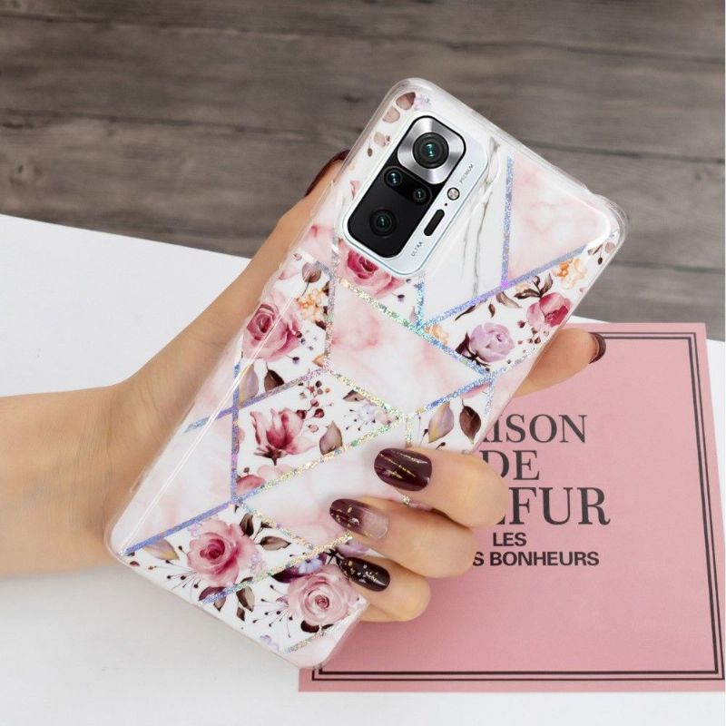 Coque Xiaomi Redmi Note 10 Pro Fleurs Géométrie