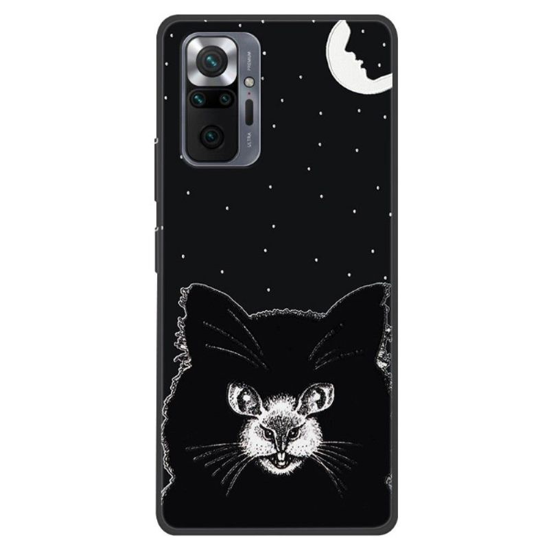 Coque Xiaomi Redmi Note 10 Pro Silicone - Black Cat