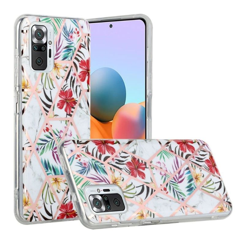 Coque Xiaomi Redmi Note 10 Pro Silicone - Fleurs Exotiques