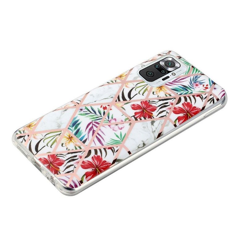 Coque Xiaomi Redmi Note 10 Pro Silicone - Fleurs Exotiques