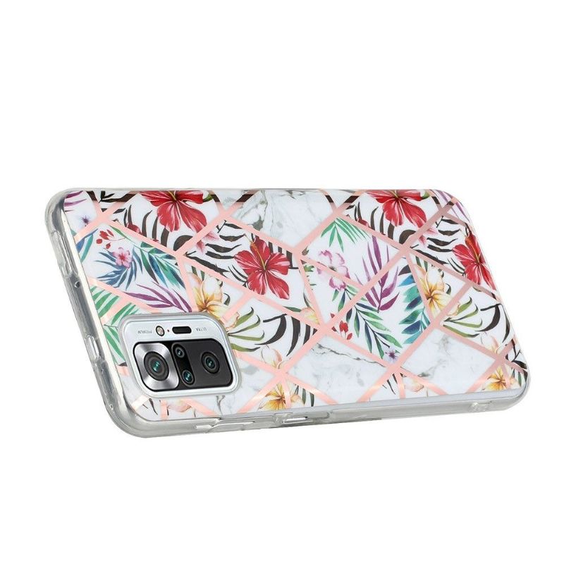 Coque Xiaomi Redmi Note 10 Pro Silicone - Fleurs Exotiques