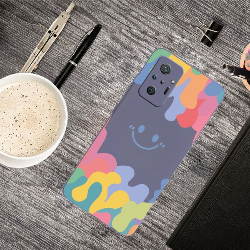 Coque Xiaomi Redmi Note 10 Pro Splash Smiling en silicone