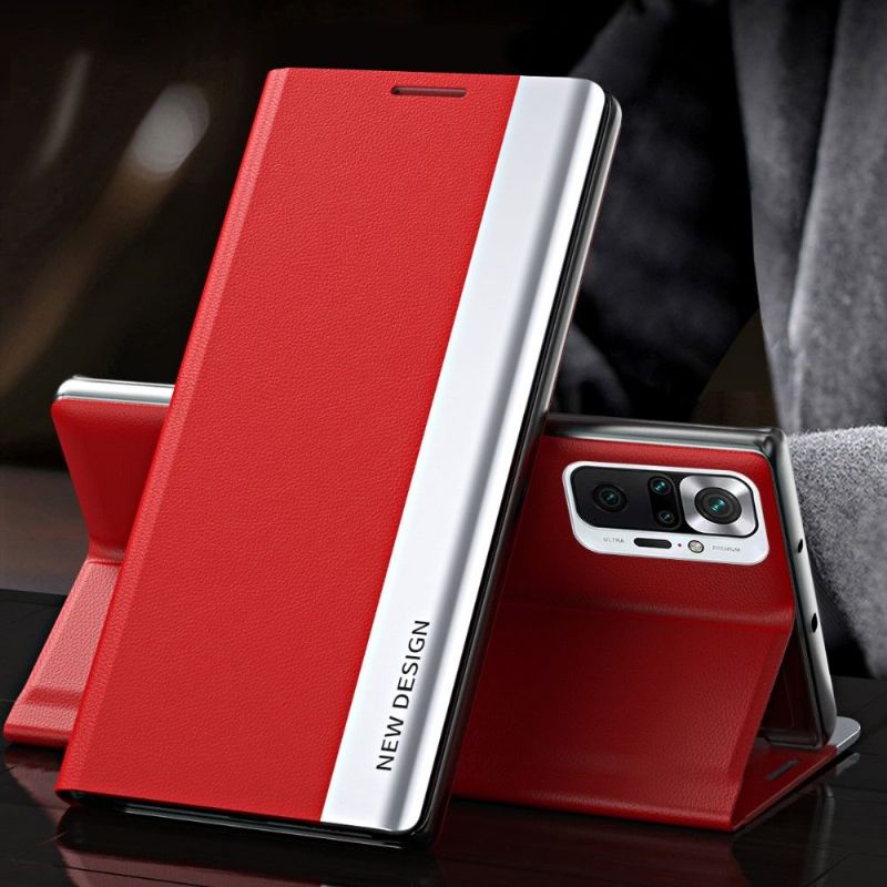 Etui Xiaomi Redmi Note 10 Pro Business effet cuir Magnet