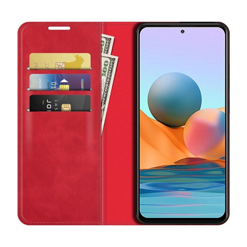 Étui Xiaomi Redmi Note 10 Pro simili cuir fonction stand