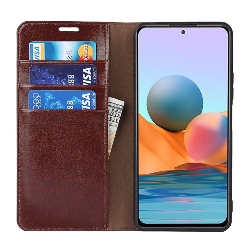 Housse Xiaomi Redmi Note 10 Pro Cuir Porte Cartes Fonction Support