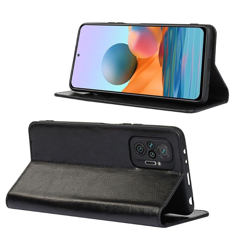 Housse Xiaomi Redmi Note 10 Pro Cuir Porte Cartes Fonction Support