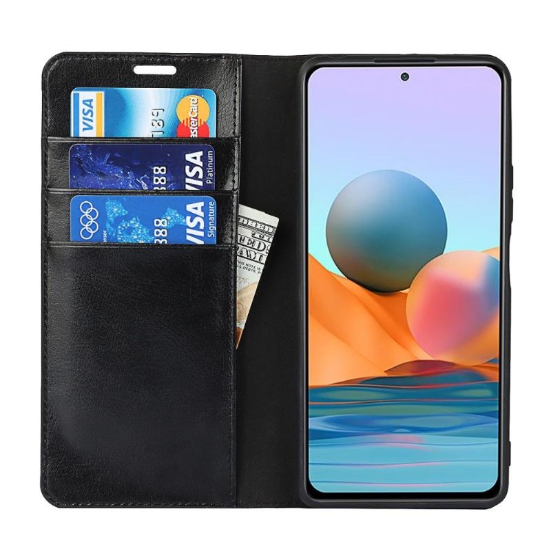 Housse Xiaomi Redmi Note 10 Pro Cuir Porte Cartes Fonction Support