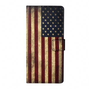 Housse Xiaomi Redmi Note 10 Pro drapeau Américain Vintage