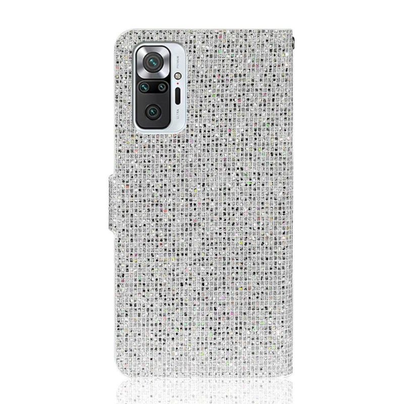 Housse Xiaomi Redmi Note 10 Pro Glitter Porte Cartes