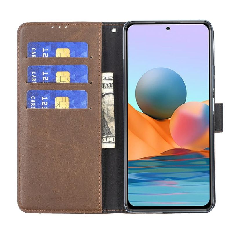 Housse Xiaomi Redmi Note 10 Pro simili cuir rétro