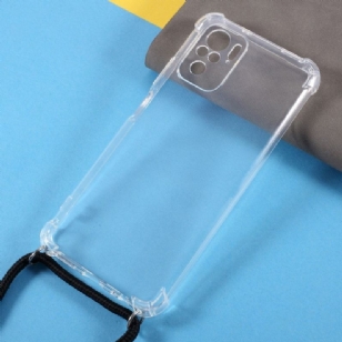 Xiaomi Redmi Note 10 Pro - Coque avec cordon bandoulière transparent