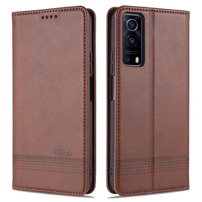 Étui portefeuille Vivo Y72 5G AZNS simili cuir