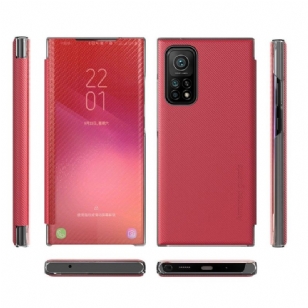 Flip cover Xiaomi Redmi Note 10 5G / Poco M3 Pro 5G Fibre de carbone