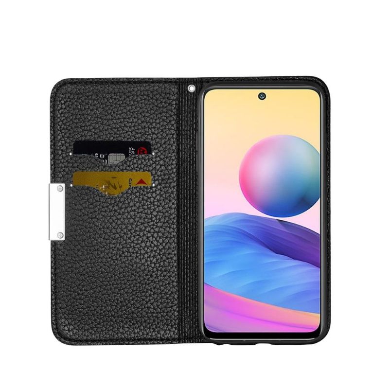 Flip cover Xiaomi Redmi Note 10 5G / Poco M3 Pro simili cuir grainé