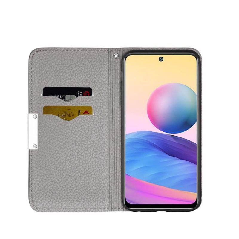 Flip cover Xiaomi Redmi Note 10 5G / Poco M3 Pro simili cuir grainé