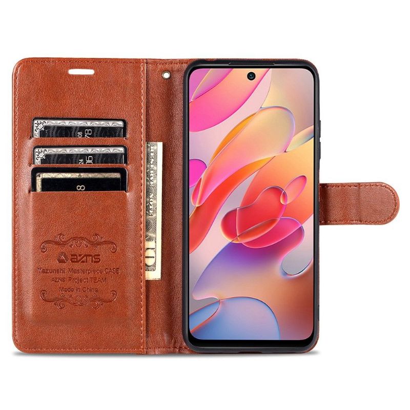 Housse Xiaomi Redmi Note 10 5G / Poco M3 Pro AZNS Simili Cuir