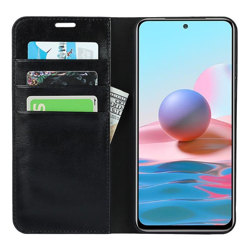 Housse Xiaomi Redmi Note 10 5G / Poco M3 Pro Cuir Porte Cartes Fonction Support