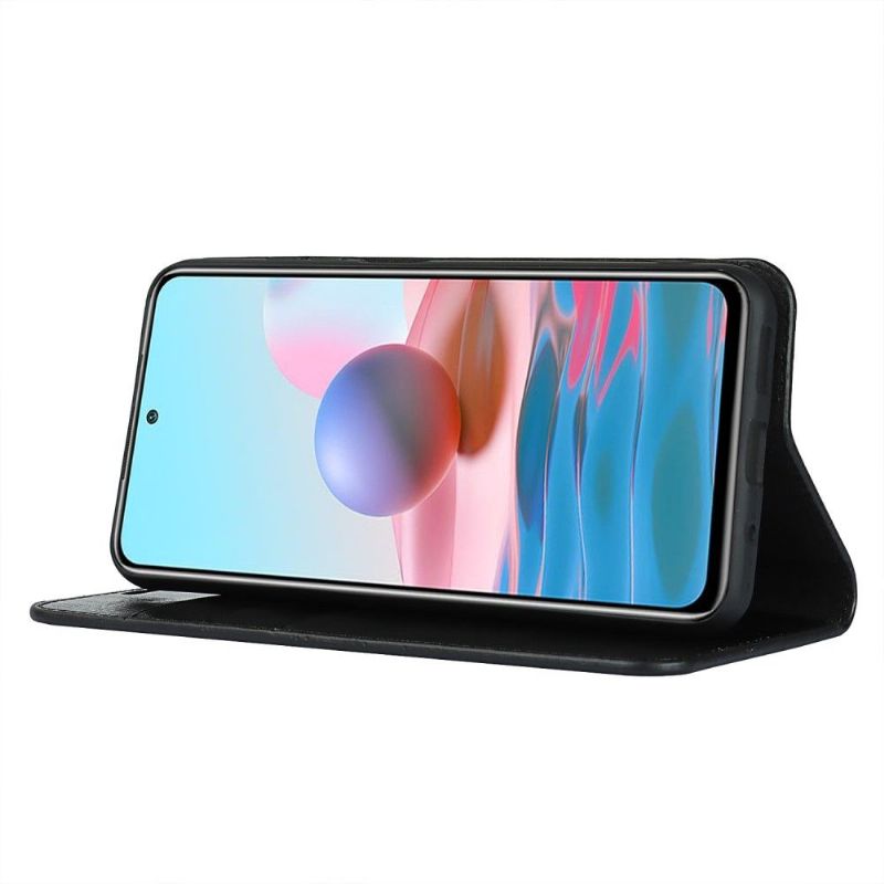 Housse Xiaomi Redmi Note 10 5G / Poco M3 Pro Cuir Porte Cartes Fonction Support