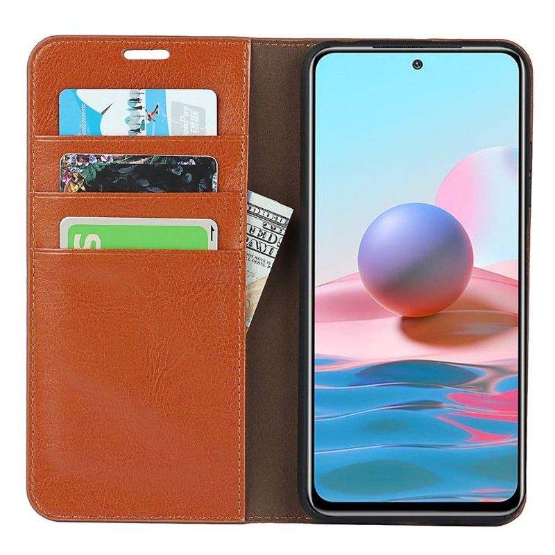 Housse Xiaomi Redmi Note 10 5G / Poco M3 Pro Cuir Porte Cartes Fonction Support