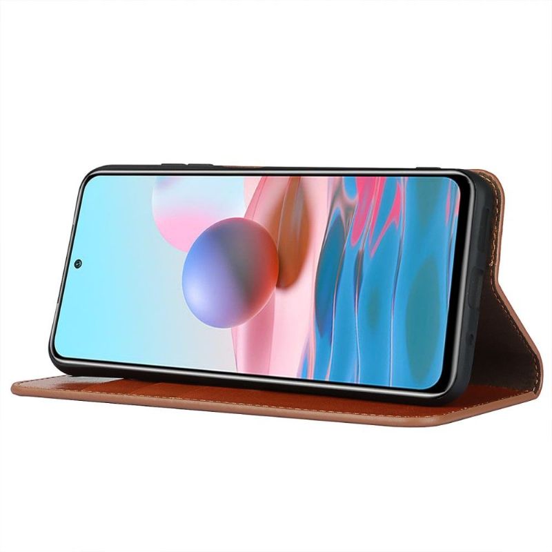 Housse Xiaomi Redmi Note 10 5G / Poco M3 Pro Cuir Porte Cartes Fonction Support