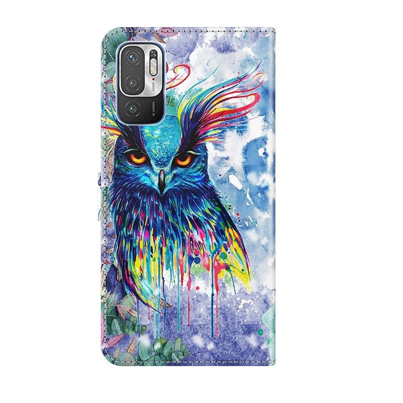 Housse Xiaomi Redmi Note 10 5G / Poco M3 Pro hibou aquarelle