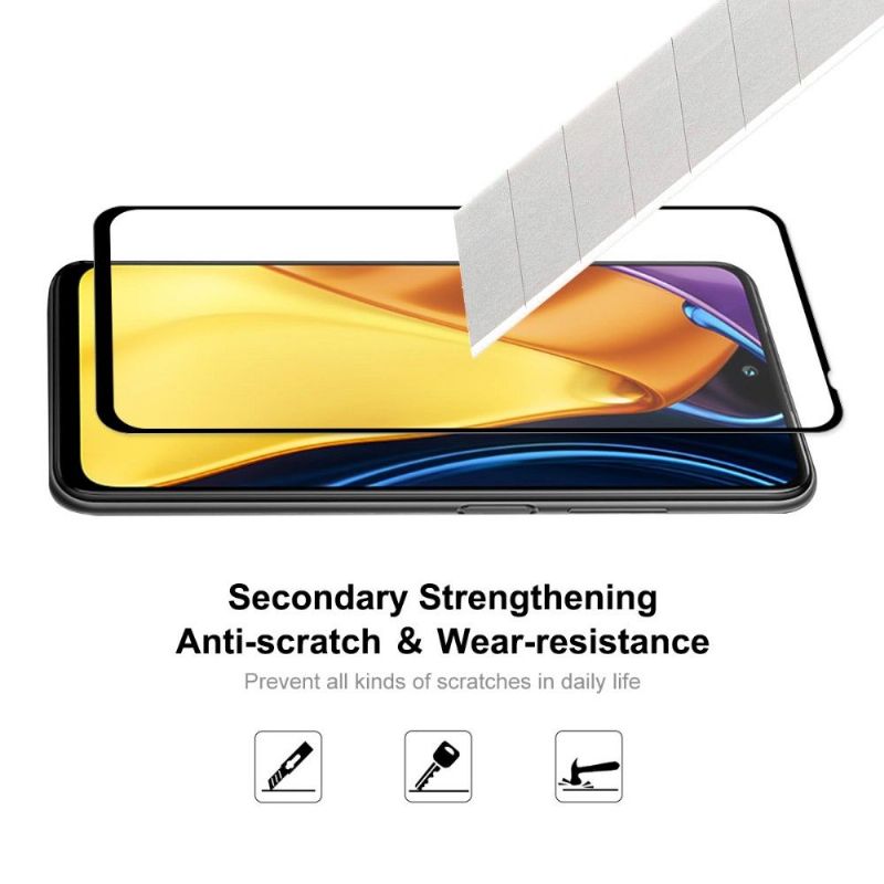 Protections d'écran Xiaomi Redmi Note 10 5G / Poco M3 Pro 5G en verre trempé Full Size (2 pièces)