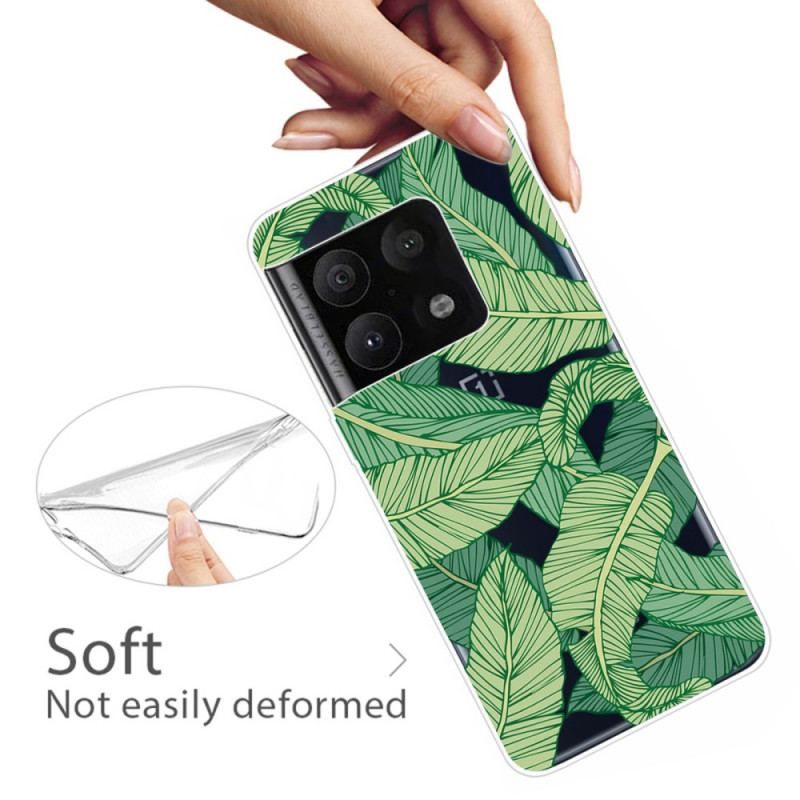 Coque OnePlus 10 Pro 5G Transparente Feuilles Graphiques