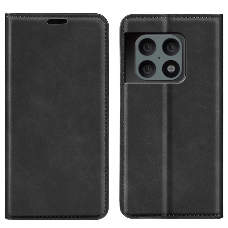 Flip Cover OnePlus 10 Pro 5G Effet Cuir Douceur Soie