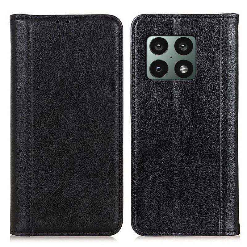 Flip Cover OnePlus 10 Pro 5G Version Coloré Cuir Litchi