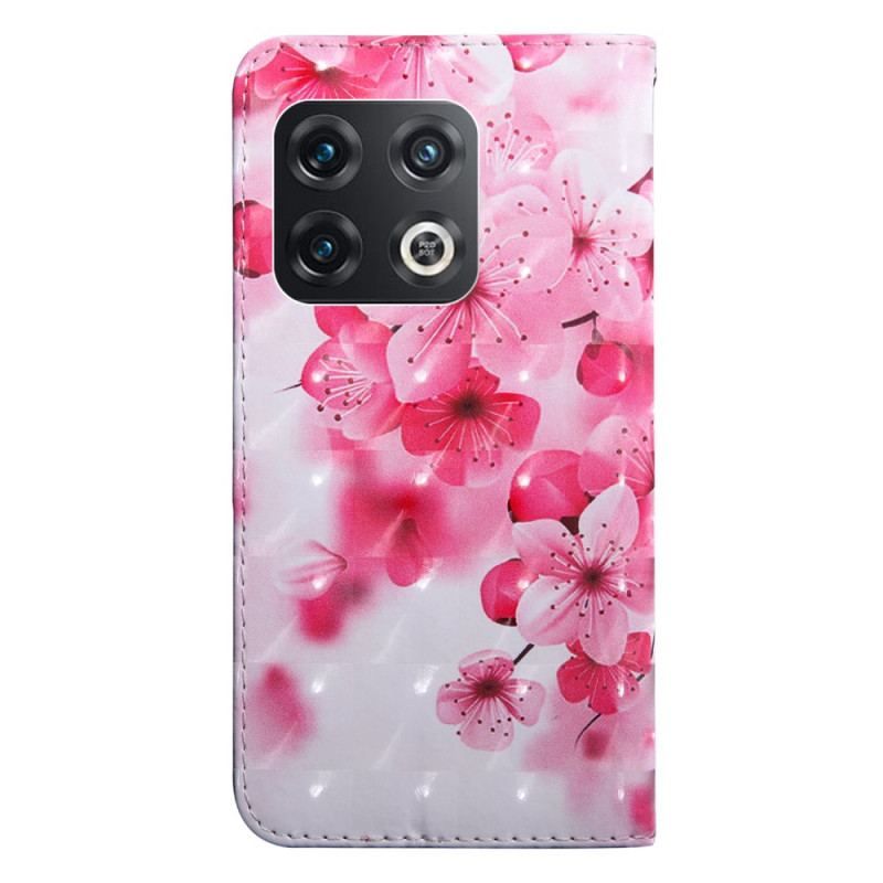 Housse OnePlus 10 Pro 5G Florale avec Lanière