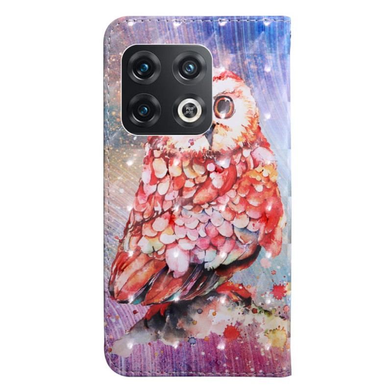 Housse OnePlus 10 Pro 5G Hibou à Lanière