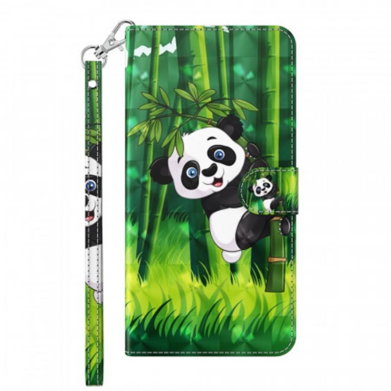 Housse OnePlus 10 Pro 5G Panda à Lanière