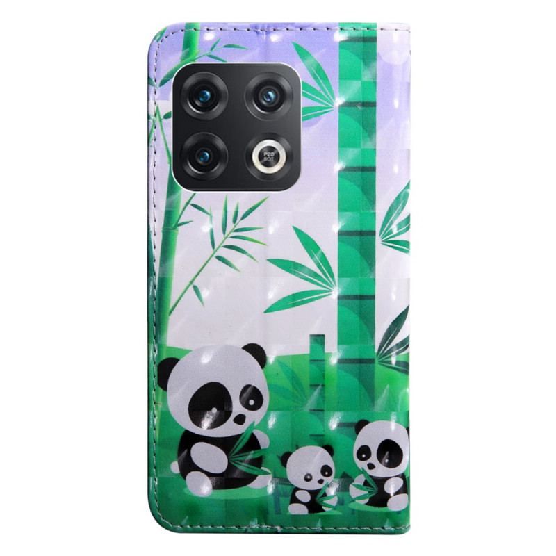 Housse OnePlus 10 Pro 5G Pandas à Lanière