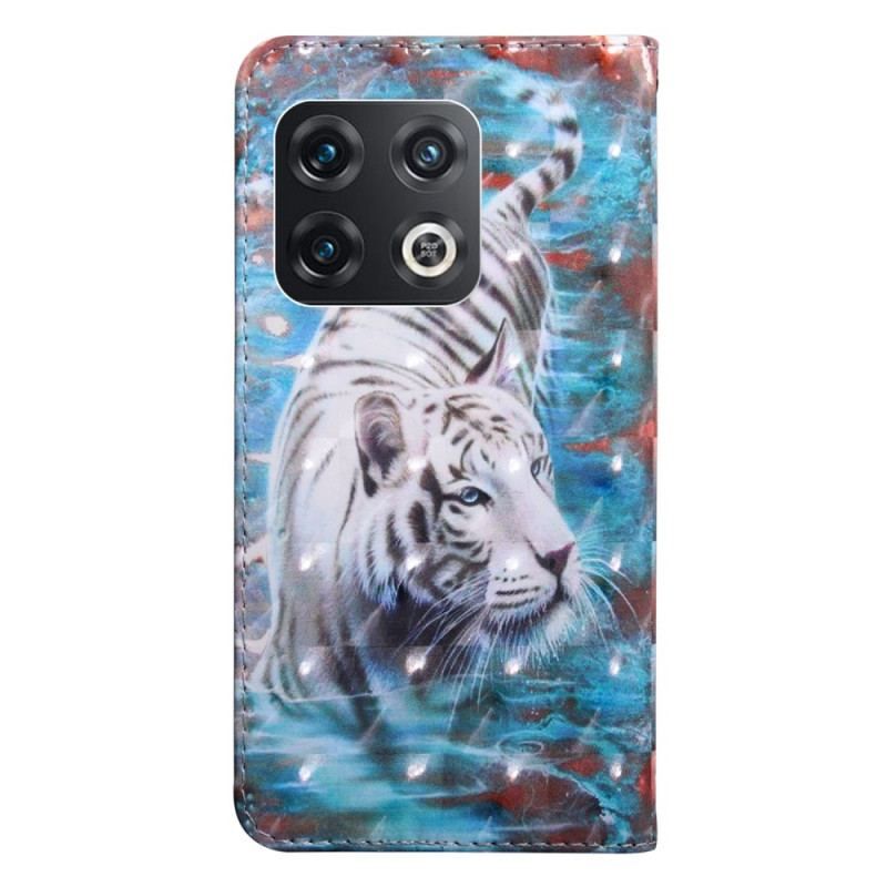 Housse OnePlus 10 Pro 5G Tigre à Lanière