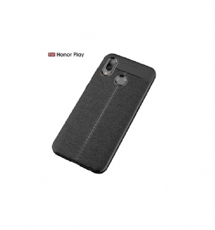 Honor Play - Coque gel finition simili cuir