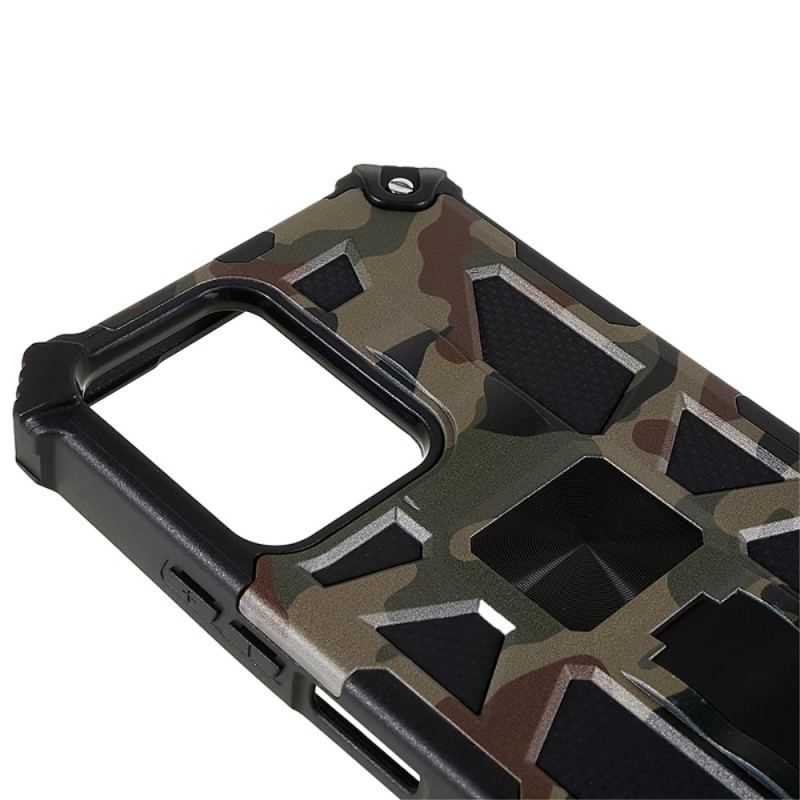 Coque Xiaomi Redmi Note 12/Poco X5 5G Camouflage Support Amovible