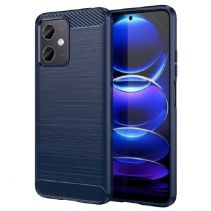 Coque Xiaomi Redmi Note 12/Poco X5 5G Fibre Carbone Brossée