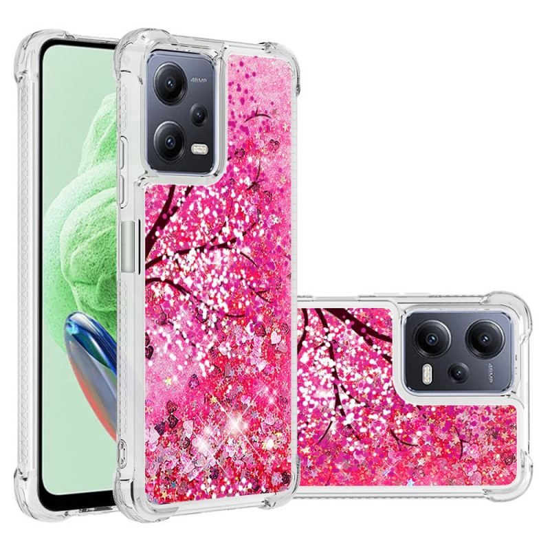 Coque Xiaomi Redmi Note 12/Poco X5 5G Paillettes Arbre