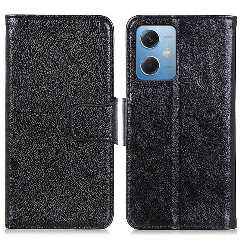 Housse Xiaomi Redmi Note 12/Poco X5 5G Cuir Nappa Fendu