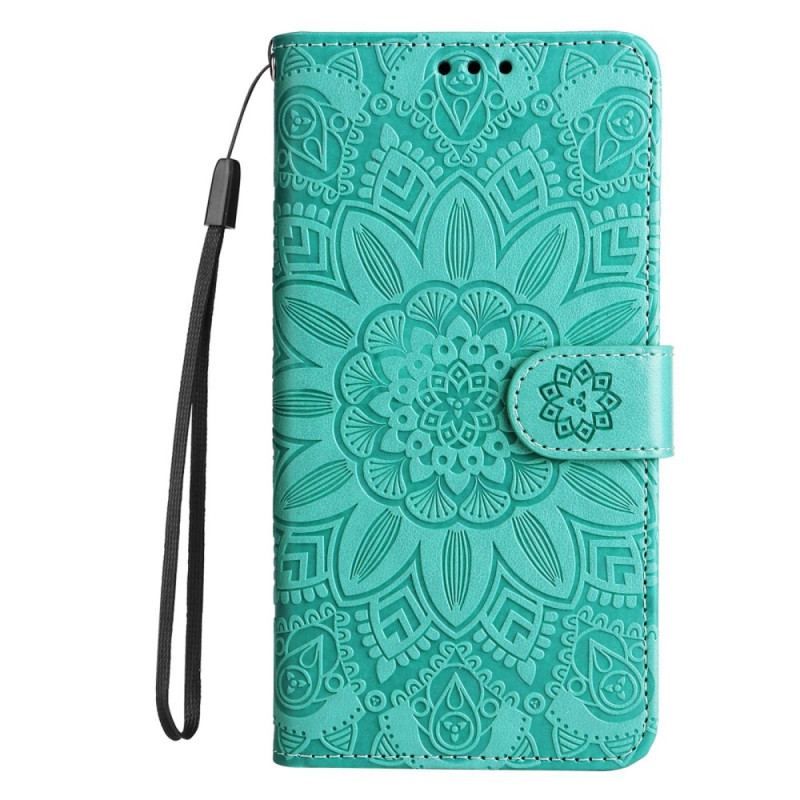 Housse Xiaomi Redmi Note 12/Poco X5 5G Déco Mandala à Lanière