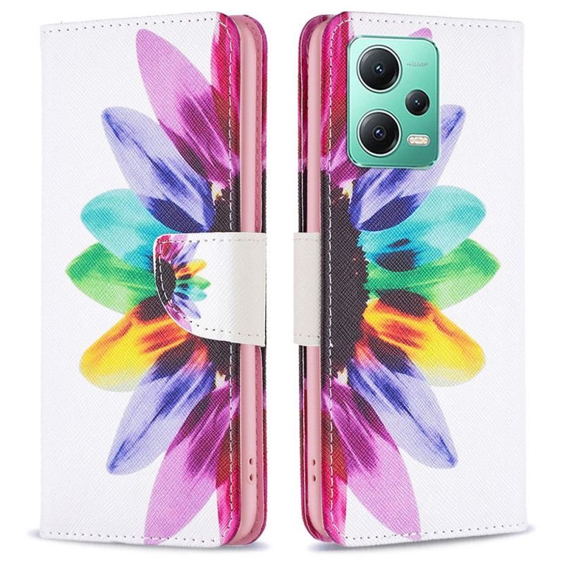 Housse Xiaomi Redmi Note 12/Poco X5 5G Fleur Aquarelle