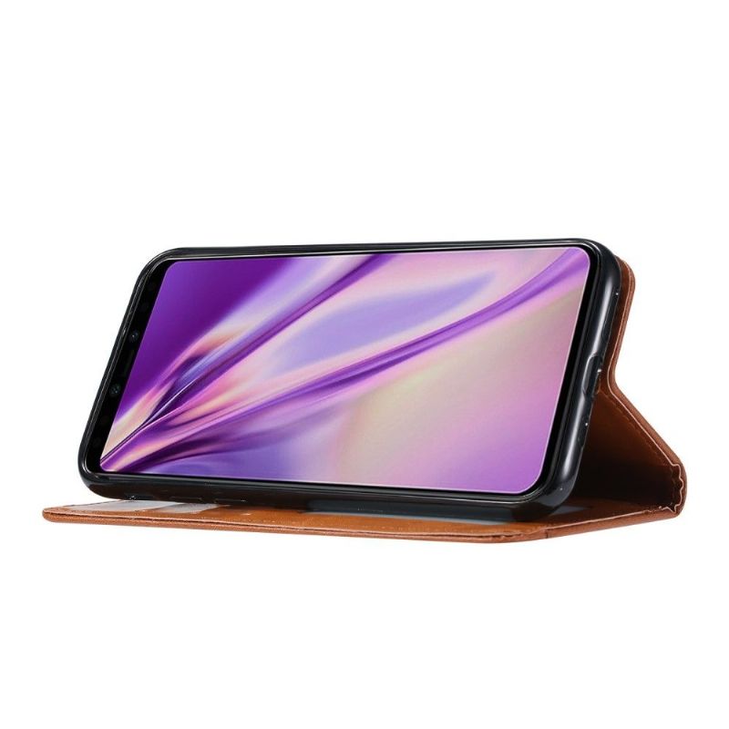 Google Pixel 4 XL - Housse effet cuir stand case