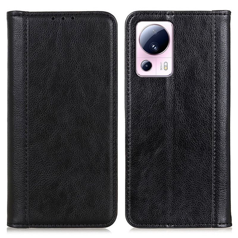 Flip Cover Xiaomi 13 Lite Version Colorée Cuir Fendu