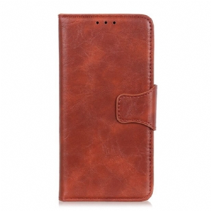 Housse Xiaomi 13 Lite Cuir Fendu Fermoir Réversible