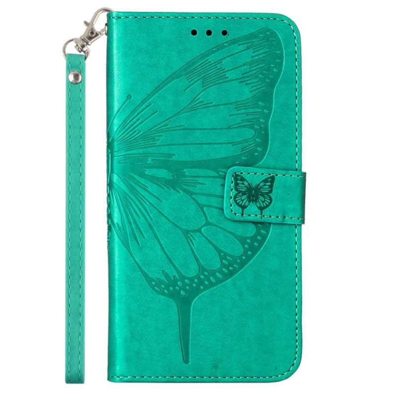 Housse Xiaomi 13 Lite Design Papillon avec Lanière