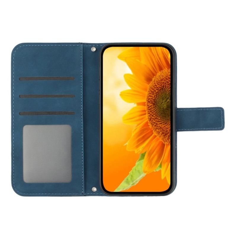 Housse Xiaomi 13 Lite Fleur avec Bandoulière