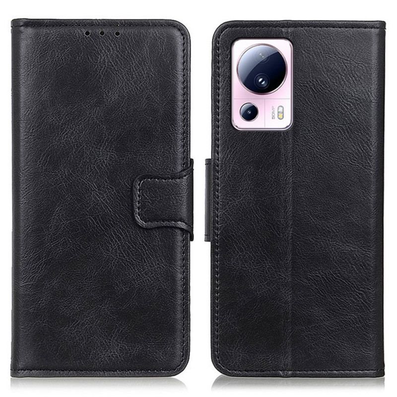 Housse Xiaomi 13 Lite Style Cuir Fermoir Réversible