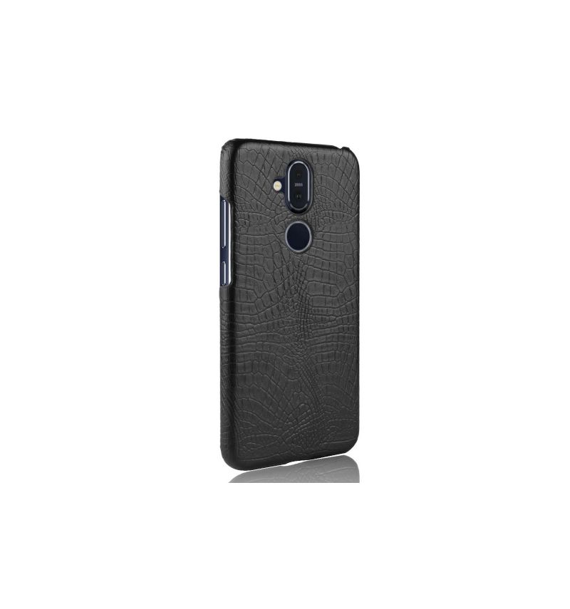 Nokia 8.1 - Coque effet cuir texture peau de crocodile